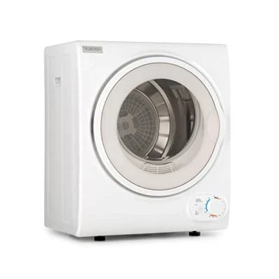 Abbildung von Klarstein Jet Set 2500 Wäschetrockner, Ablufttrockner, Frontlader, 850 W, freistehend/Unterbau, EEK C, 2,5 kg, PTC Heizelement, Wärmewahl bis 60 Timer 20 200 Minuten, Kompakt, weiß
