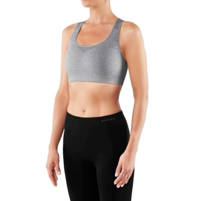 Abbildung von FALKE Damen Madison Low Support W Sb Funktionsmaterial Für Niedrigen Aktivitätslevel 1 Stück Sport BH, Grau (Grey heather 3757), XL EU
