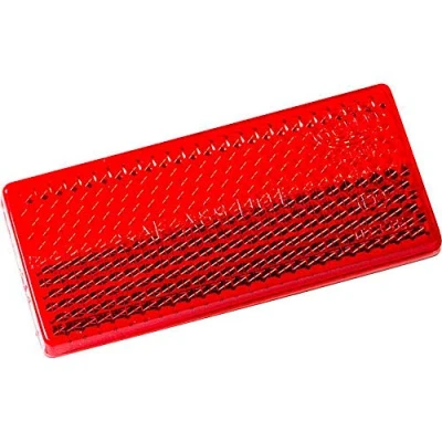 Abbildung von Hashiru Rückstrahler rot rechteckig (70x32mm) selbstklebend
