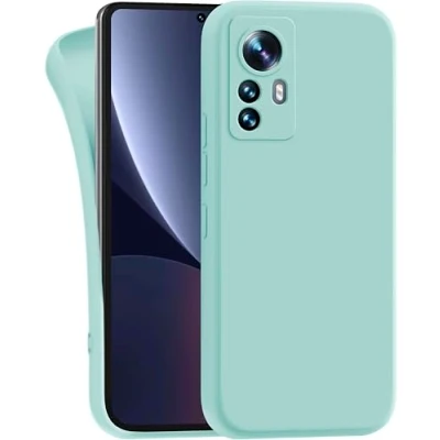 Abbildung von MyGadget Hülle für Xiaomi 12 Pro robuste Silikon Schutzhülle TPU Case Slim Silikonhülle Back Cover Kratzfest Handyhülle Matt Mint