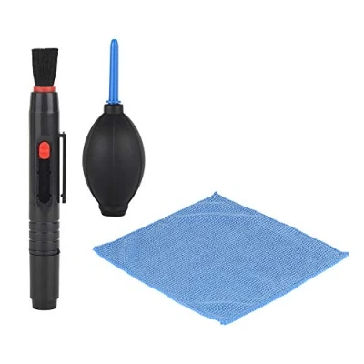 Abbildung von Objektivbürste, Kameraobjektiv Bildschirmreinigung Staub Gebläse Pinsel Reinigungstuch Kit Für DSLR Kameras