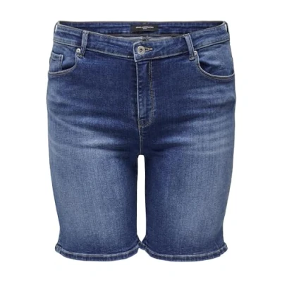 Abbildung von ONLY Carmakoma Carlaola LIFE Jeans Shorts, Damen, Größe: 48, Medium blue denim