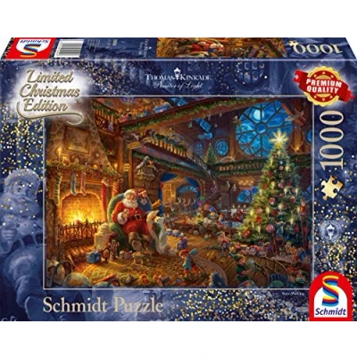 Abbildung von Schmidt Spiele Puzzle Der Weihnachtsmann und seine Wichtel, Limited Christmas Edition..., 1000 Puzzleteile