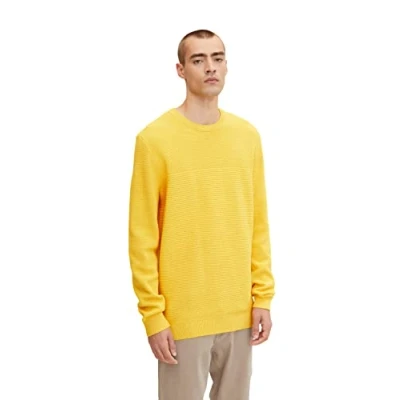 Abbildung von TOM TAILOR Herren Basic Strickpullover aus Bio Baumwolle