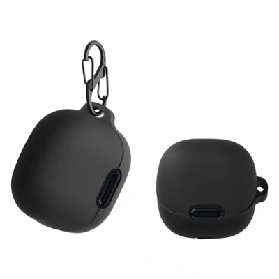 Abbildung von kwmobile Hülle kompatibel mit Anker Soundcore Liberty 4 NC Kopfhörer Case TPU Silikon Cover Schutzhülle in Schwarz