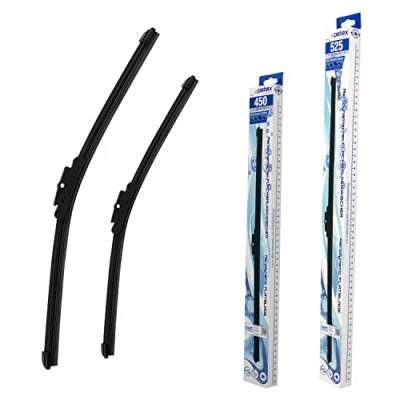 Abbildung von PETEX Scheibenwischer, Länge: 525 mm/450 mm Frontscheibenset