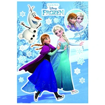 Abbildung von Komar Wandtattoo &quot;Anna und Elsa&quot;, (15 St.), 50x70 cm (Breite x Höhe), selbstklebendes