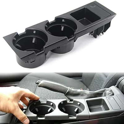 Abbildung von Getränkehalter für E46 Mittelkonsole Becherhalter 3 Series 51168217953 Schwarz Cupholder