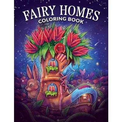 Abbildung von Fairy Homes Coloring Book: for Adults with Fantasy Designs Fun and Relaxation