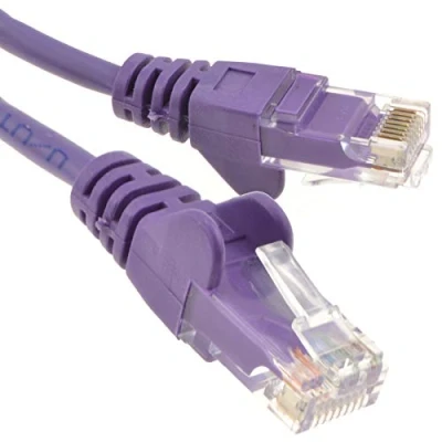 Abbildung von kenable Violett Netzwerk Ethernet RJ45 Cat5E CCA UTP Patchkabel 26AWG Kabel 3 m [3 Meter/3m]