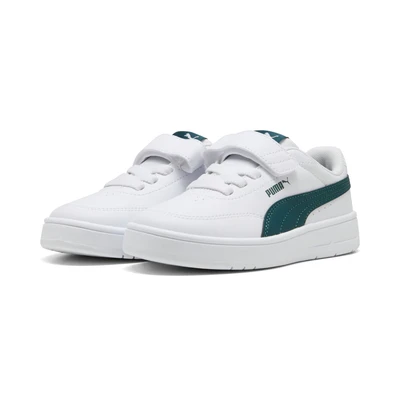 Abbildung von Court Classic Clean Sneakers Kinder PUMA White Green Terrain
