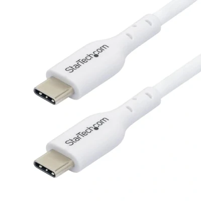Abbildung von StarTech.com 1m USB C Schnellladekabel, USBC Kabel, 2.0 Typ Laptop Ladekabel, 60W Power Delivery, auf C, Weiß
