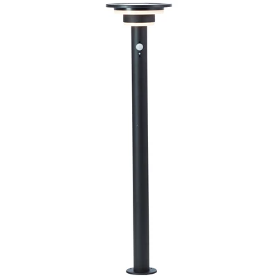 Abbildung von Brilliant LED Außen Stehlampe &quot;Garvina&quot;, Solar, 85 cm, 430 lm, 3000 K, Edelstahl, schwarz