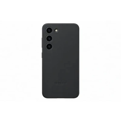 Abbildung von Samsung Leder Back Cover Schwarz Galaxy S23