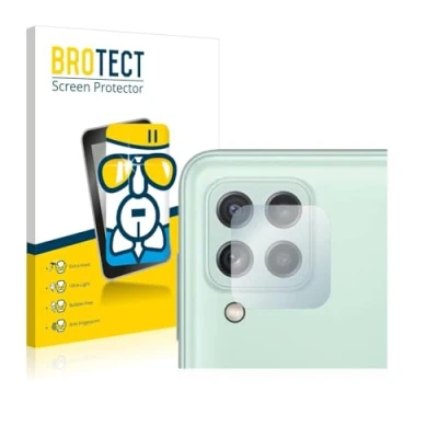 Abbildung von BROTECT Schutzglas für Samsung Galaxy A22 4G (NUR Kameraschutz) Schutzfolie Panzer Folie Glas [Extrem Kratzfest 9H, Anti Fingerprint,
