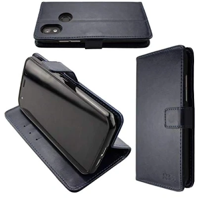 Abbildung von caseroxx Handy Hülle Tasche kompatibel mit Cat S52 Bookstyle Case Wallet in blau