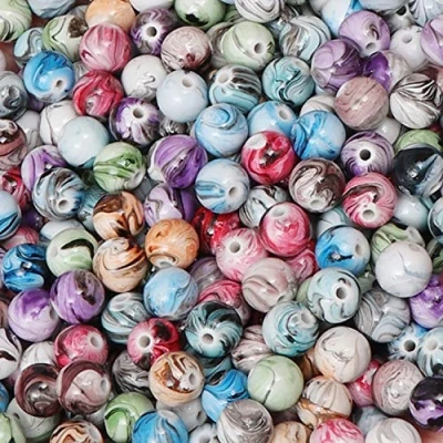 Abbildung von Belle Vous Streudeko DIY Schmuck Set mit 500 Acrylperlen, Acrylperlen für (500 Stück)