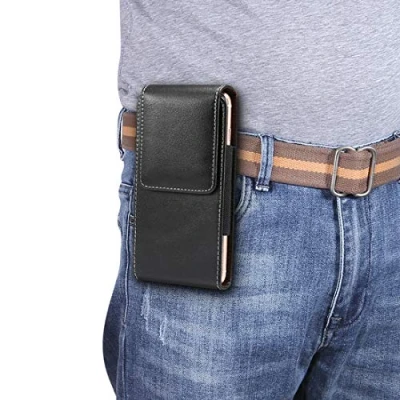 Abbildung von Universale Gürteltasche aus Leder für Samsung Galaxy Note20 Ultra, s21+, S21 Note10 Lite, FELedertasche Holster S10+,9+, 8+, A21s, A71 5G, A20, A30, A42 M51 Abdeckun