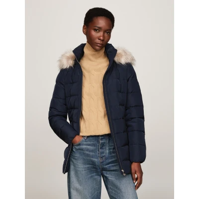 Abbildung von Tommy Hilfiger Heritage TYRA Daunenjacke, Damen, Größe: Large, Desert sky