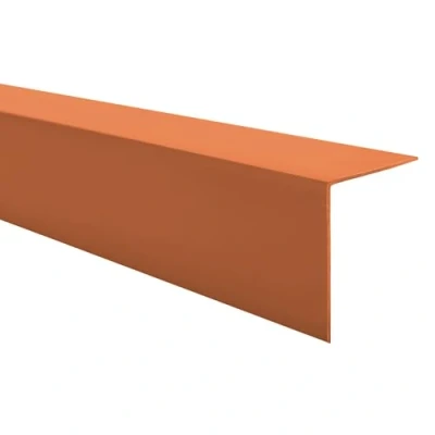Abbildung von Quest PVC Kantenschutzwinkel Ohne Klebeband Kantenleiste und Eckenschutz Eckleiste Winkelprofil 15x15mm, 200cm, Ziegelfarbe