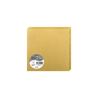 Abbildung von Clairefontaine 2191C Packung mit 25 Doppelkarten Pollen (gefaltet, 16 x cm, 210 g) 1 Pack gold
