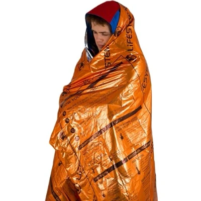 Abbildung von Lifesystems Heat Shield Notfall Wärmedecke zum Wandern, Bergsteigen und Überleben im Freien Einzeln