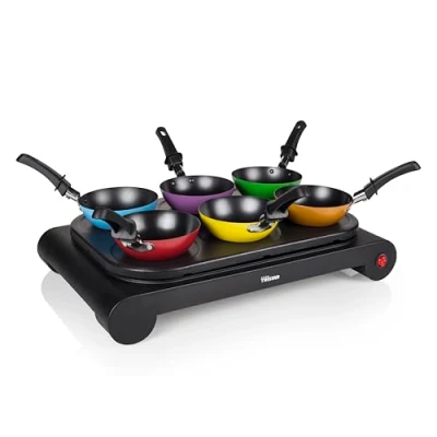 Abbildung von Tristar Elektrische Wokpfanne Party Wok Set Auch als Crêpe und Bratpfanne