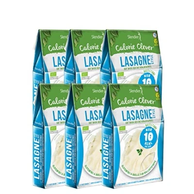 Abbildung von 6 x Slendier Bio Konjak Nudeln Lasagne Style Kalorienarm Shirataki Quelle für Ballaststoffe Glutenfrei 250 g