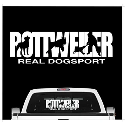 Abbildung von siviwonder Auto Aufkleber Rottweiler Hundesport Dogsport Hundeaufkleber 30cm White