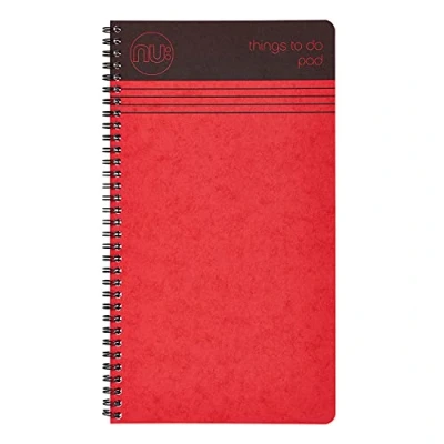Abbildung von Nu Craze Wiro Things To Do Notizblock, 110 Seiten, 80 g/m², FSC Papier, Rot