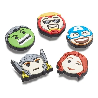 Abbildung von Crocs Avengers Emojis Unisex 5 PACK Sonstige Accessoires multicoloured, Größe: One Size, Multi coloured