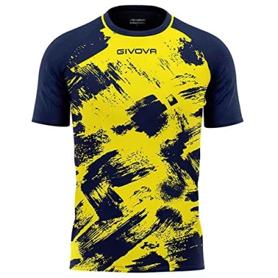 Abbildung von Givova Unisex T Shirt Art Interlock M/C, Gelb/Blau, XL