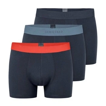 Abbildung von Schiesser 3 PACK Boxerbriefs, Herren, Größe: XL, Blue
