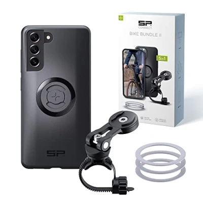 Abbildung von SP CONNECT Bike Bundle II SPC+ kompatibel mit Samsung S21 FE Handyhalter für Fahrradlenker Mountainbike Rennrad Handy Halterung