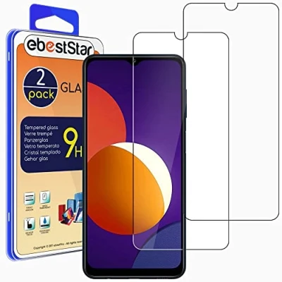 Abbildung von ebestStar {2 Stück) Panzer Schutz Glas für Samsung Galaxy M12, 3D Displayschutz, 9H gehärte Glas, Abgerundete, Blasenfrei
