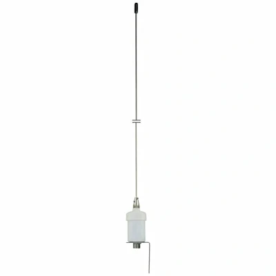 Abbildung von Albrecht Marine Masttop 3200 UKW Seefunk Antenne 1m Edelstahl weiß inkl. Halterung 18m Kabel