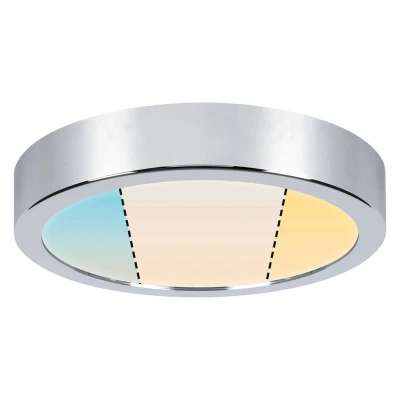 Abbildung von Paulmann 78925 LED Deckenleuchte Panel Aviar IP44 rund 220mm White Switch Chrom incl. 1x13 Watt Lichtpanel Kunststoff 2700 K