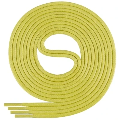 Abbildung von Di Ficchiano gewachste runde Schnürsenkel, Schuhband, Laces, Durchmesser 2 4 mm für Businessschuhe, Anzugschuhe und Lederschuhe Farbe: mustard Länge: 130cm