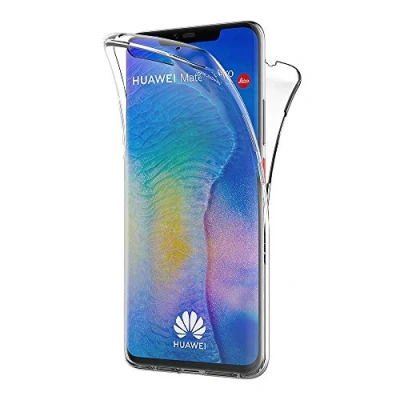 Abbildung von AICEK Compatible Huawei Mate 20 Pro Hülle, 360Full Body Transparent Silikon Schutzhülle für Case Durchsichtige TPU Bumper Handyhülle (6,39 Zoll)