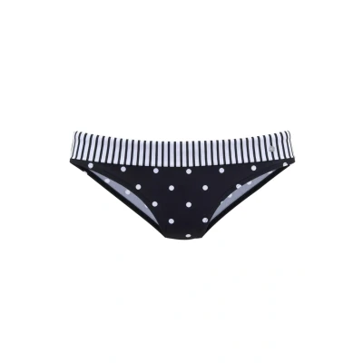 Abbildung von s.Oliver MIT Umschlagbund Bikinihose, Damen, Größe: 36, Schwarz weiß