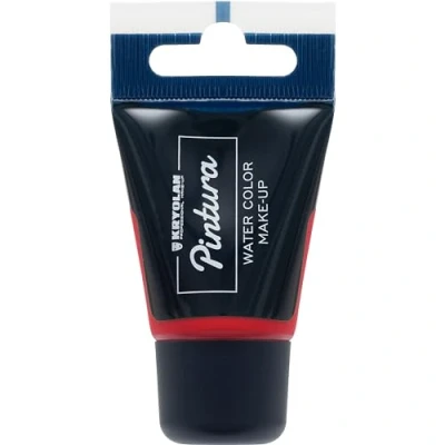 Abbildung von Kryolan Pintura Water Color Schminke Tube 20 ml, Farbe: ruby, 15 Farben, waschbar, ohne Parfüm, Parabene ideal für Kinder, Party, Karneval, Fasching &amp; Halloween