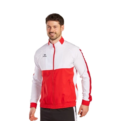 Abbildung von Erima Six Wings Präsentationsjacke rotweiss, 3XL Herren