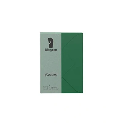 Abbildung von Rössler Briefumschläge Coloretti VE=5 Stück C7 Forest