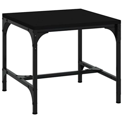 Abbildung von vidaXL Couchtisch Wohnzimmertisch Beistelltisch Sofatisch Teetisch Kaffeetisch Tisch Wohnzimmer Telefontisch Schwarz 50x50x35cm Holzwerkstoff