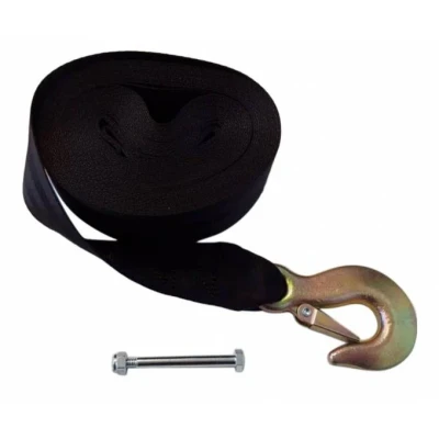 Abbildung von Windengurt mit Haken und Öse (5 cm x 8,5 Meter) 900 kg Aanhangwagendirect Anhängershop