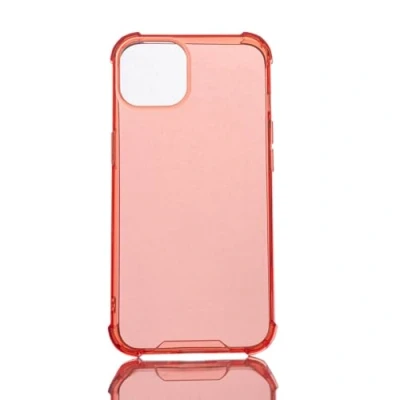 Abbildung von Max Power Digital Hülle für iPhone 12 / Pro Klarsicht Silikongehäuse mit Verstärkten Ecken Flexible Anti Schock Silikonhülle Durchsichtig (iPhone Pro, Rot)