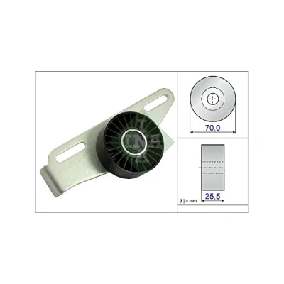 Abbildung von INA 531 0868 10 Spannrolle DACIA: Sandero I, Logan I MCV, Dokker Express, RENAULT: CLIO 2