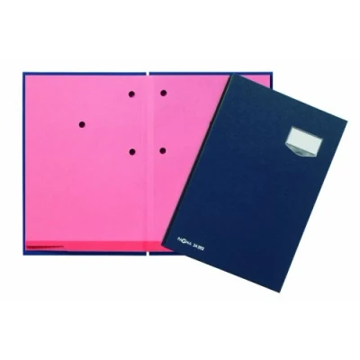 Abbildung von Pagna 24202 02 Unterschriftsmappe, 20 teilig mit ECO Einband, rosa Löschkarton blau
