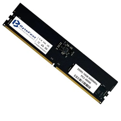 Abbildung von ByteFest DDR5 RAM 16GB 6000MHz Desktop XMP 3.0 PC5 48000 CL46 UDIMM 1.35V 288 Pin Computer Mise à Niveau du Module mémoire