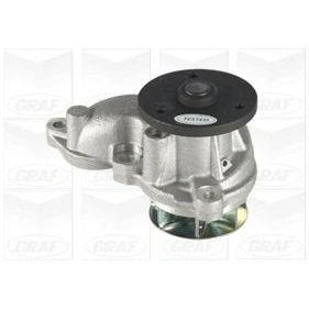 Abbildung von GRAF PA1177 Wasserpumpe mit Dichtring mechanisch Stahlblech für Keilrippenriementrieb HYUNDAI: Tucson, i40 Kombi, ix35, KIA: Sportage III, IV